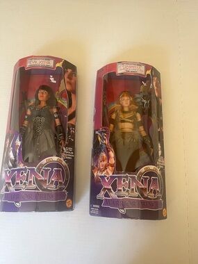 Evil Xena and Gabrielle dolls Vtg 90s Xena the warrior princess